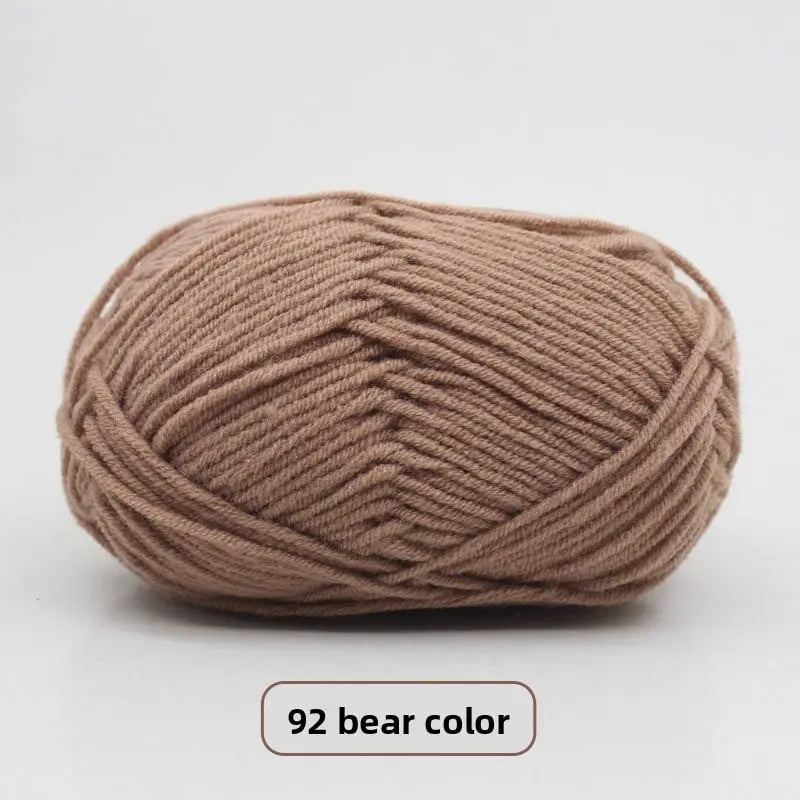 Five-Strand Milk Cotton Yarn for Knitting and DIY Crafts