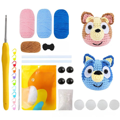 Doll crochet material kit