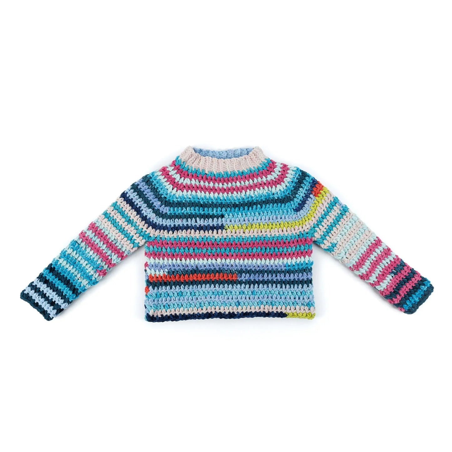 Bernat Patchwork Crochet Pullover