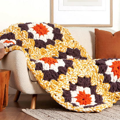 Bernat Gigantic-Granny Crochet Blanket or Rug