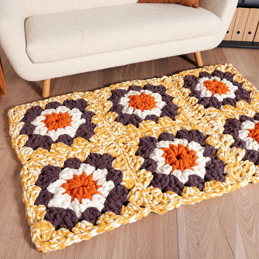 Bernat Gigantic-Granny Crochet Blanket or Rug