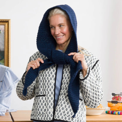 Bernat Whimsy Wrap Crochet Hooded Scarf