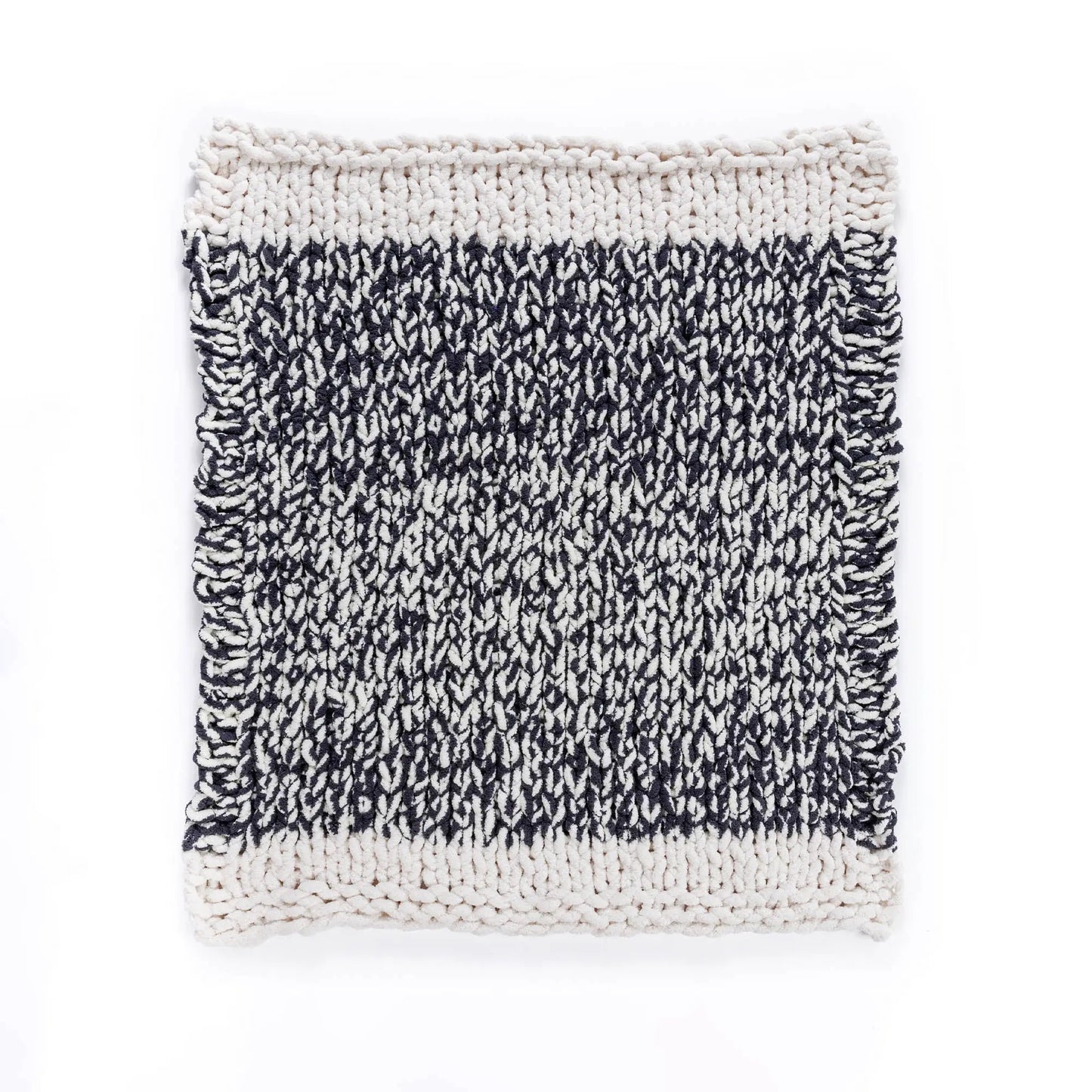 Bernat Go With the Flow Table Knit Blanket