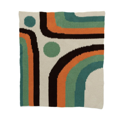 Caron Calm Current Crochet Blanket