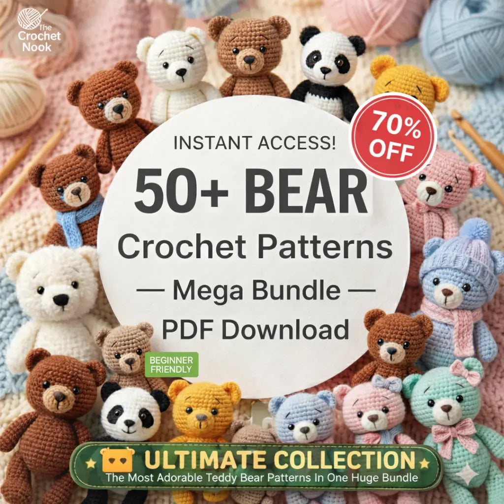 50+ Teddy Bear Crochet Patterns – PDF