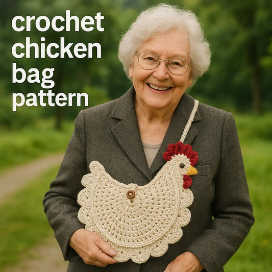 crochet chicken bag pattern only U.S terms