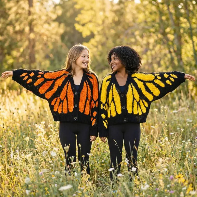 Monarch Butterfly Cardigan Crochet Pattern (PDF)