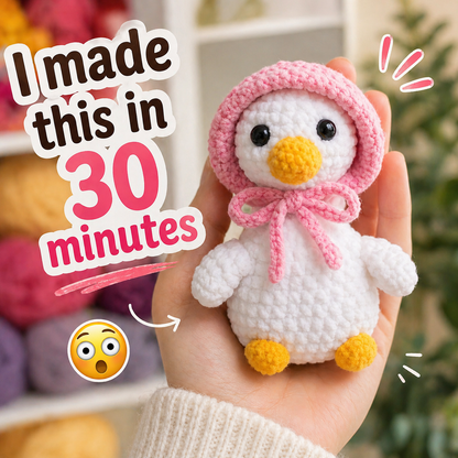 Mini Goose Crochet Pattern – Cute No-Sew Plush PDF