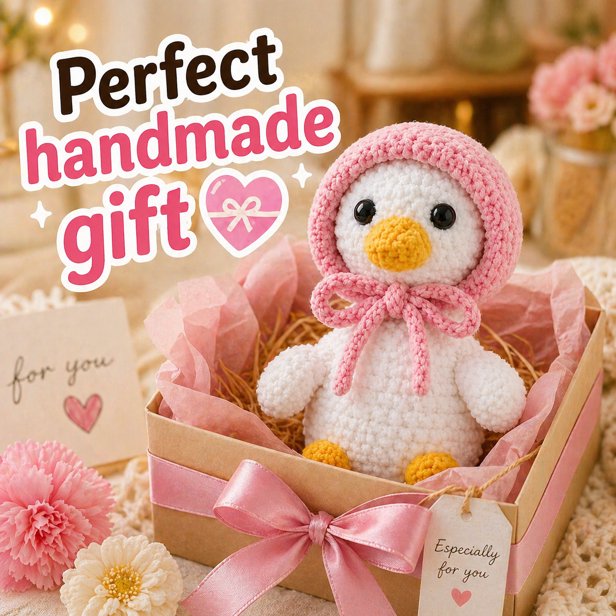 Mini Goose Crochet Pattern – Cute No-Sew Plush PDF
