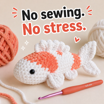 Cute Koi Fish Crochet Pattern (PDF)