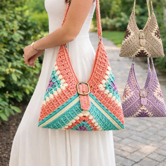 Granny Square Crochet Bag Pattern – PDF Download