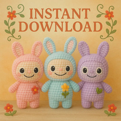 Labubu Bunny Crochet Pattern – Creepy-Cute Amigurumi Plush