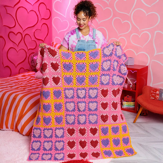 Red Heart Crochet Lots ’O Love Blanket