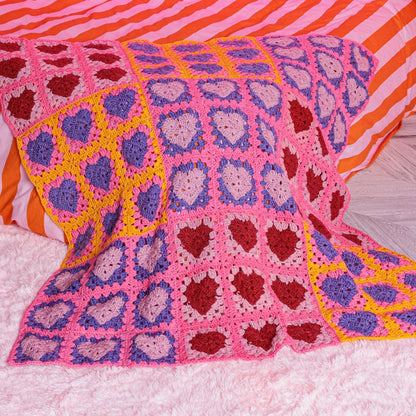 Red Heart Crochet Lots ’O Love Blanket