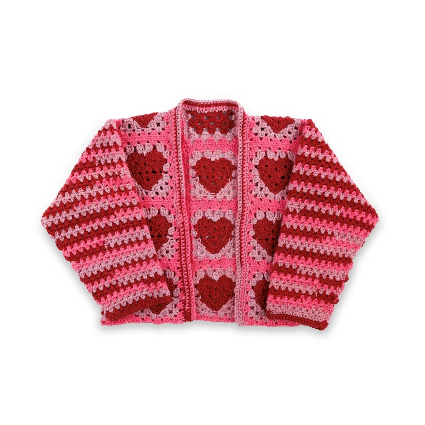 Red Heart Crochet Party Hearty Cardi