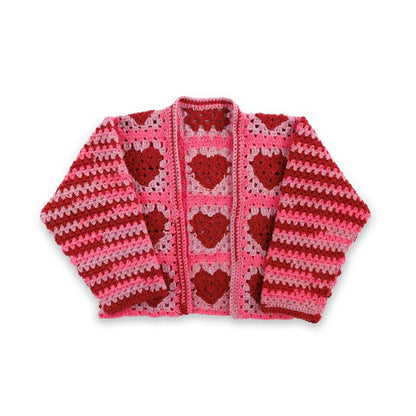 Red Heart Crochet Party Hearty Cardi