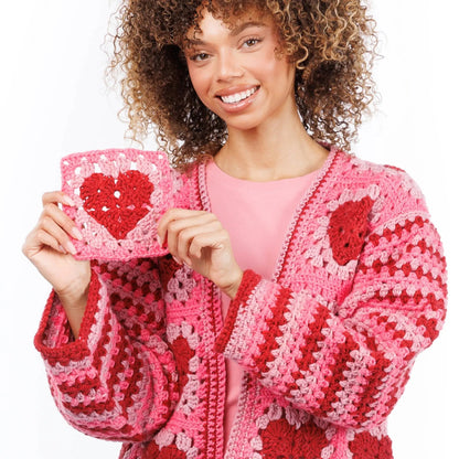 Red Heart Crochet Party Hearty Cardi