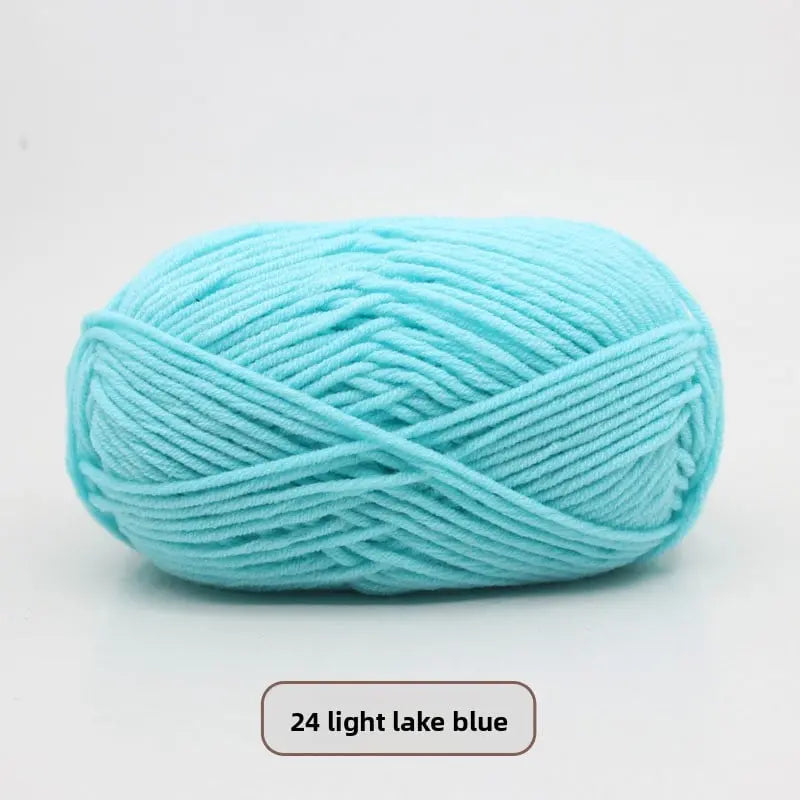 Five-Strand Milk Cotton Yarn for Knitting and DIY Crafts