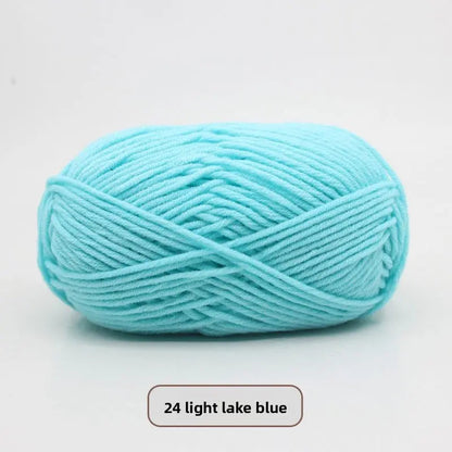 Five-Strand Milk Cotton Yarn for Knitting and DIY Crafts