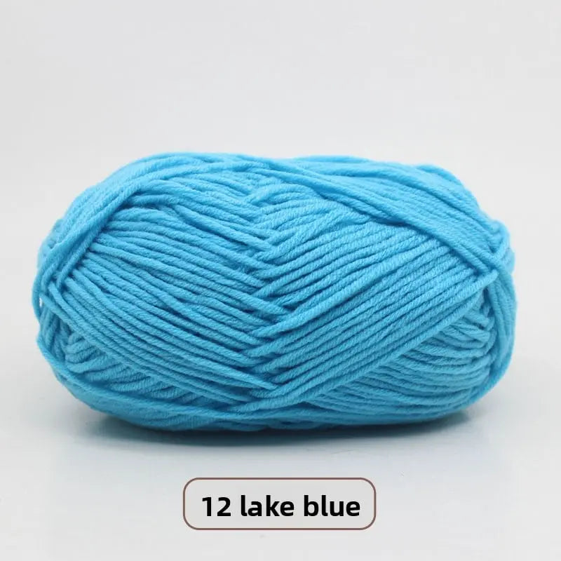 Five-Strand Milk Cotton Yarn for Knitting and DIY Crafts