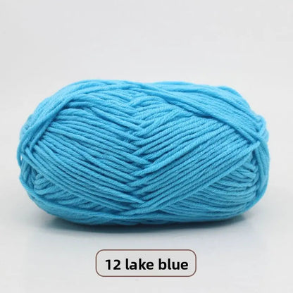 Five-Strand Milk Cotton Yarn for Knitting and DIY Crafts