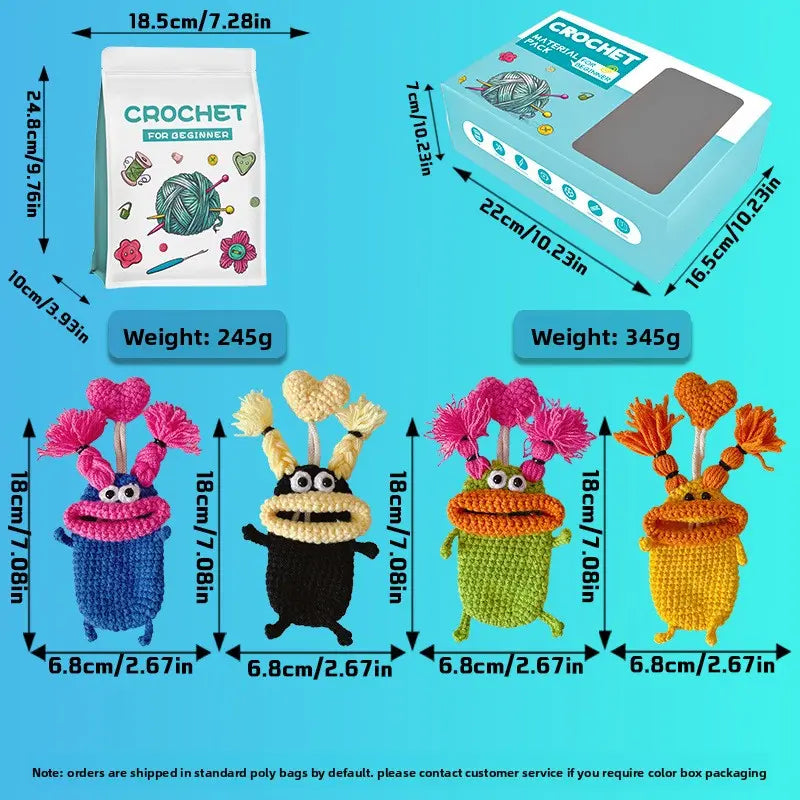 Crochet DIY Kit with English Video Tutorial