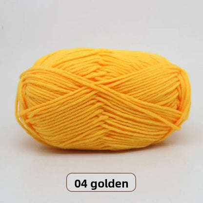 Five-Strand Milk Cotton Yarn for Knitting and DIY Crafts