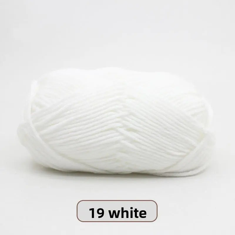 Five-Strand Milk Cotton Yarn for Knitting and DIY Crafts