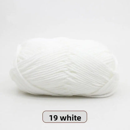 Five-Strand Milk Cotton Yarn for Knitting and DIY Crafts