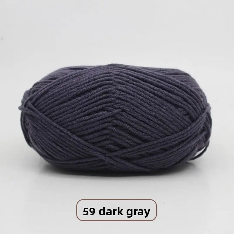 Five-Strand Milk Cotton Yarn for Knitting and DIY Crafts