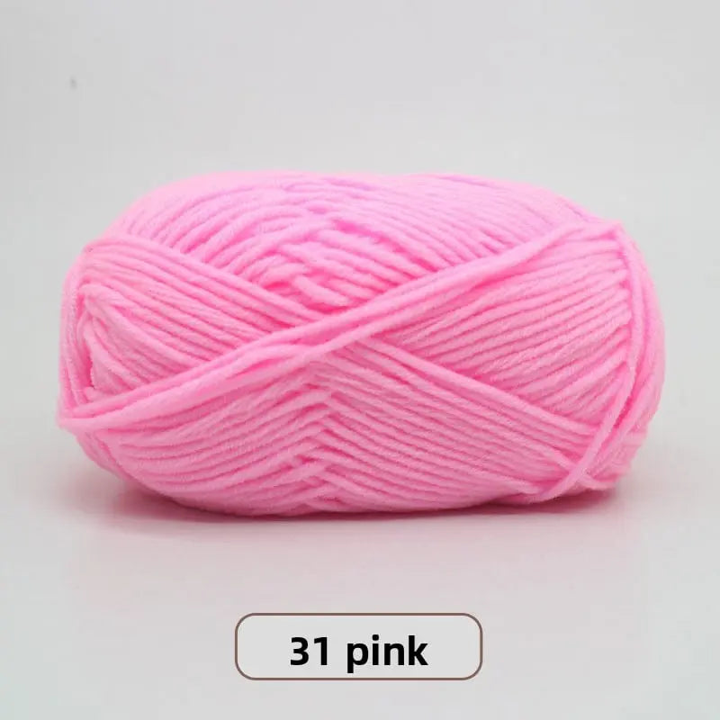 Five-Strand Milk Cotton Yarn for Knitting and DIY Crafts