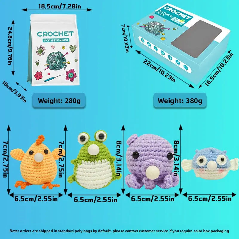 Crochet DIY Kit with English Video Tutorial