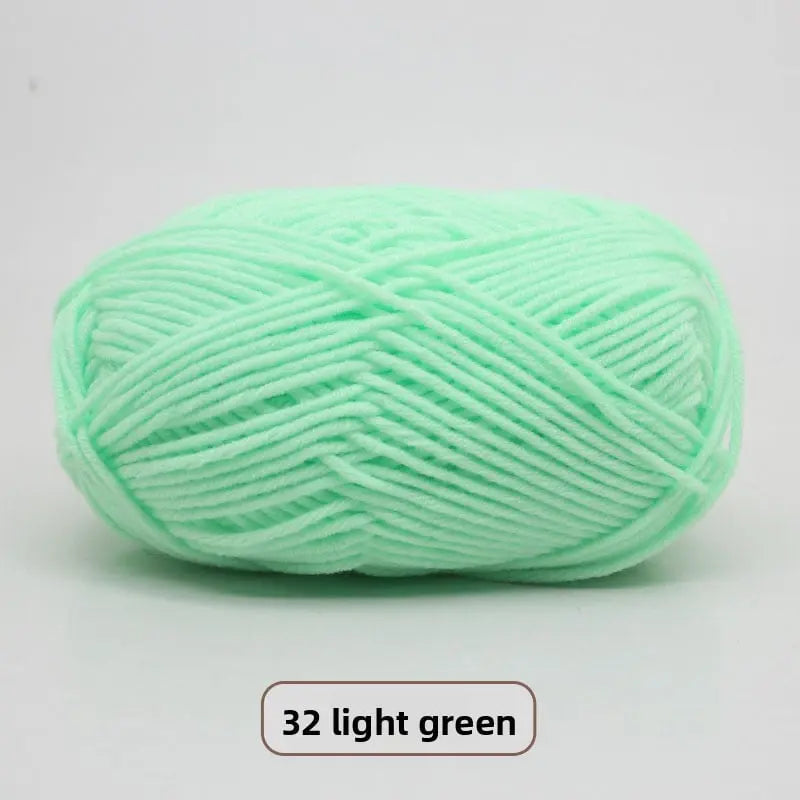 Five-Strand Milk Cotton Yarn for Knitting and DIY Crafts