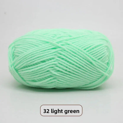 Five-Strand Milk Cotton Yarn for Knitting and DIY Crafts