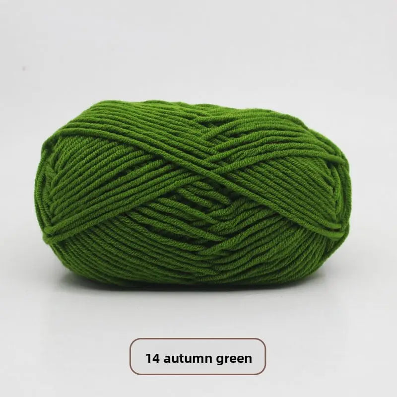 Five-Strand Milk Cotton Yarn for Knitting and DIY Crafts