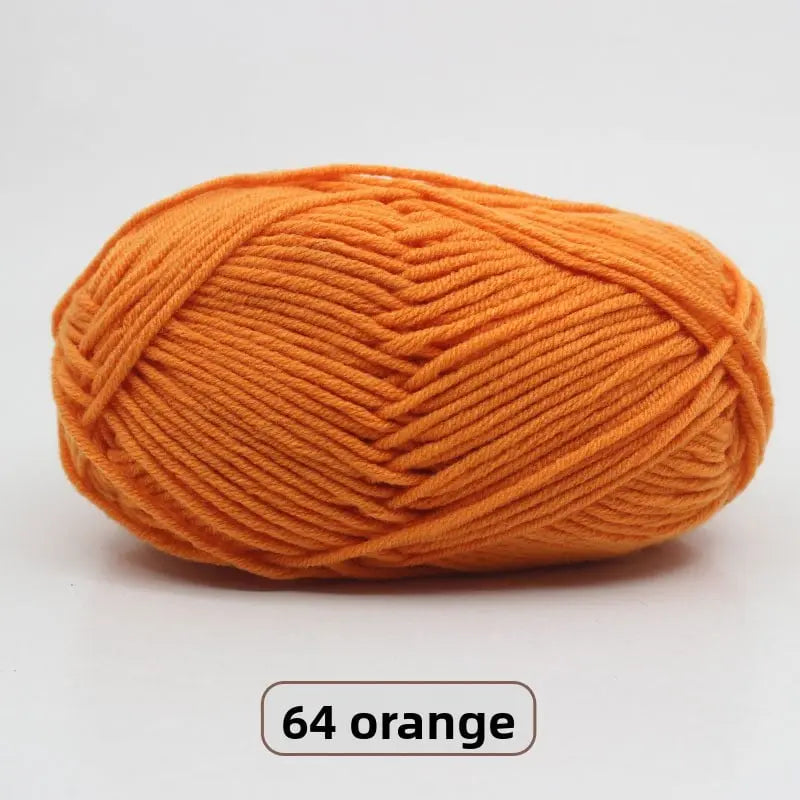 Five-Strand Milk Cotton Yarn for Knitting and DIY Crafts