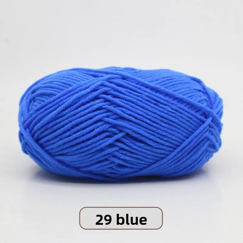 Five-Strand Milk Cotton Yarn for Knitting and DIY Crafts