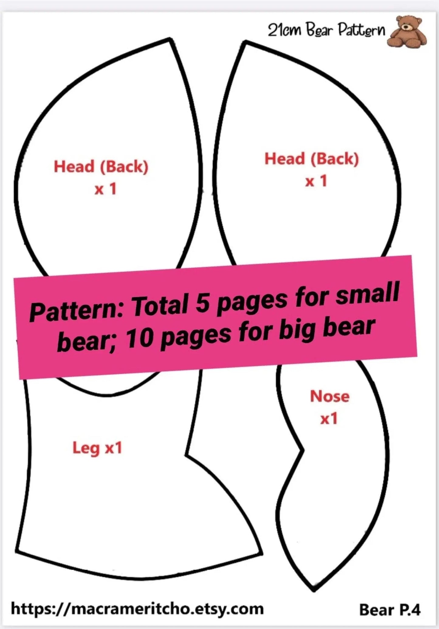 Ultimate DIY Teddy Bear Sewing Pattern (PDF) + Step-by-Step Video Tutorial – Instant Download!