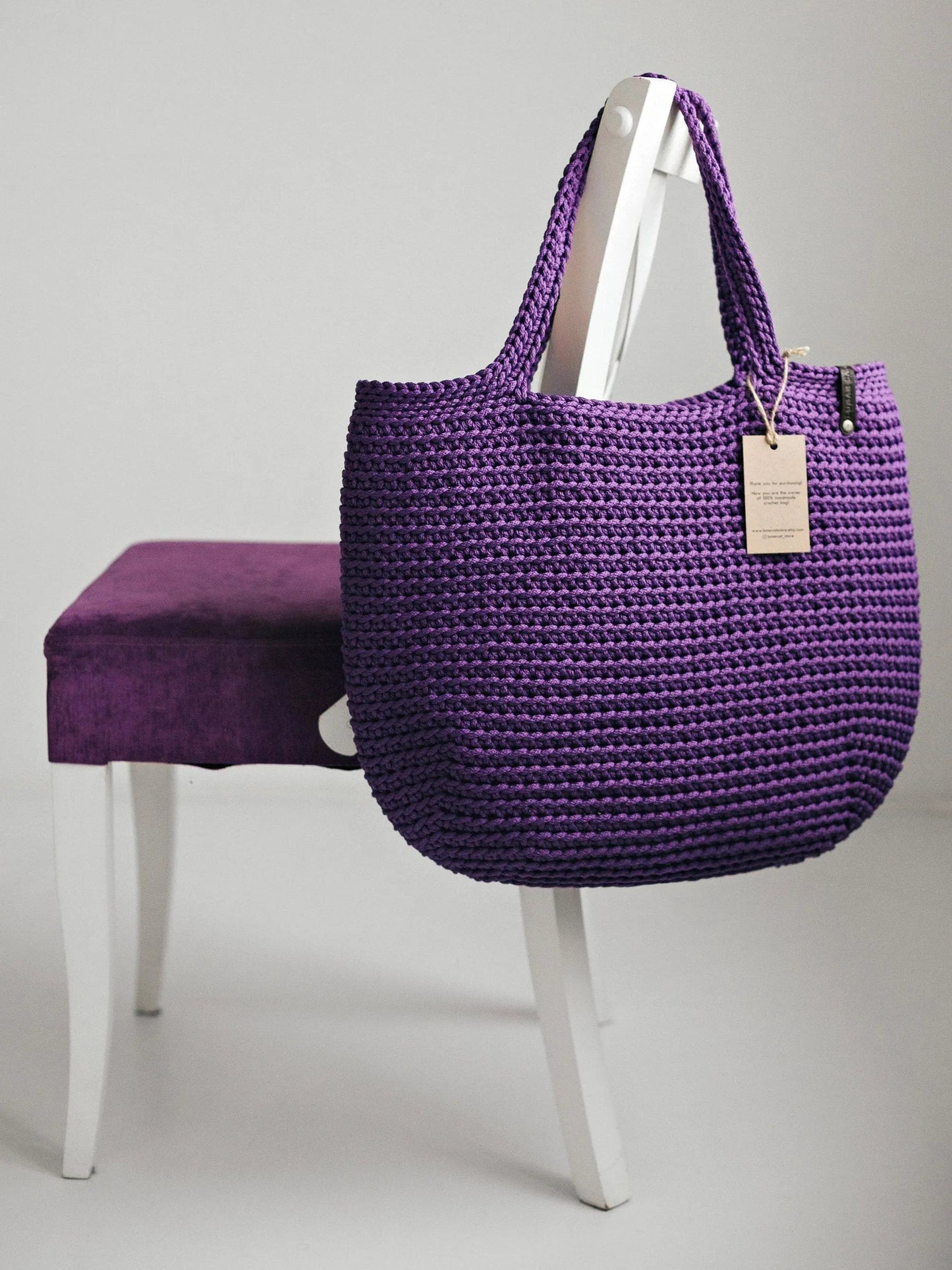 Crochet Bag Pattern XXL size Bag, Pattern PDF