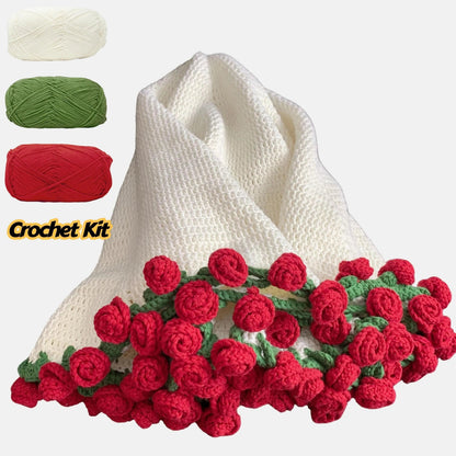 Beginner's Crochet Rose Blanket – Video Tutorial