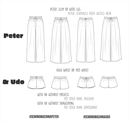 Wide-Leg Pants & Shorts Sewing Bundle ✂️ – Video Tutorial Included!