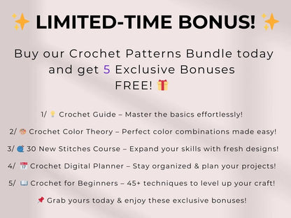 800 Flower Crochet Pattern Bundle